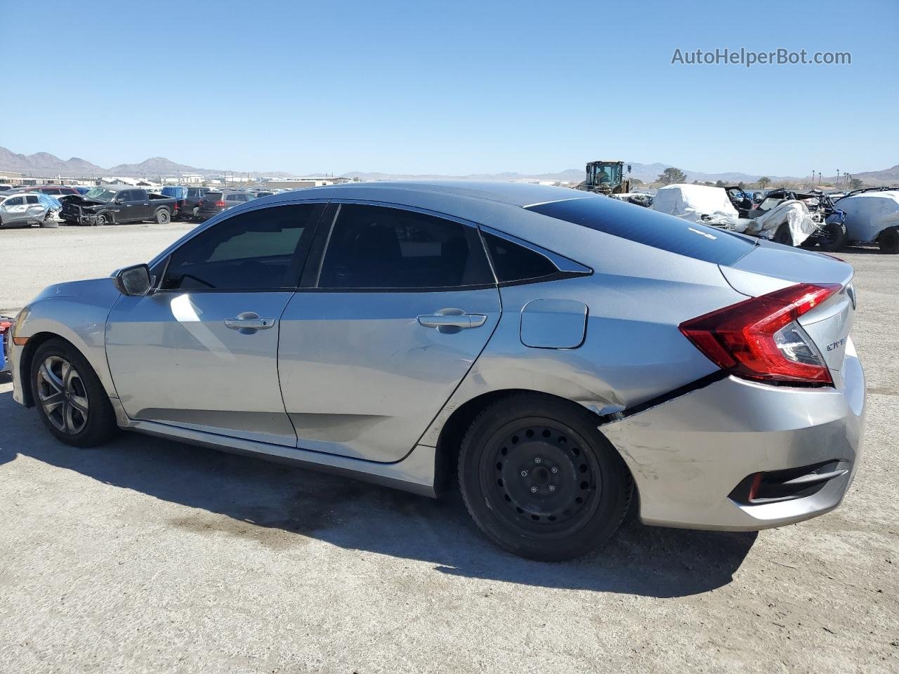 2017 Honda Civic Lx Silver vin: 19XFC2F57HE071375