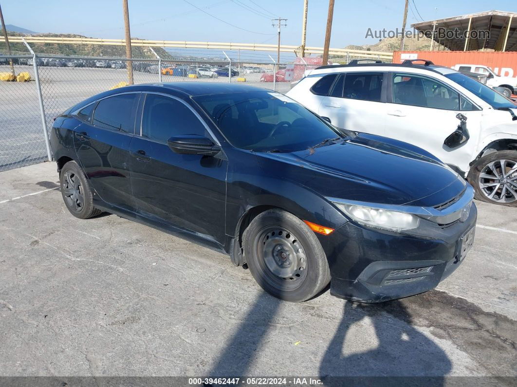 2017 Honda Civic Lx Black vin: 19XFC2F57HE203308