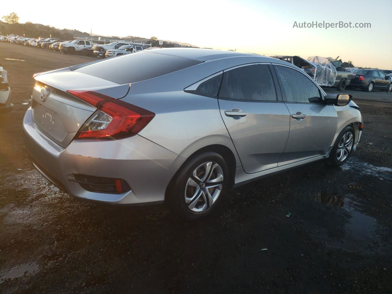 2017 Honda Civic Lx Gray vin: 19XFC2F57HE203485