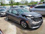 2016 Honda Civic Lx Gray vin: 19XFC2F58GE054504