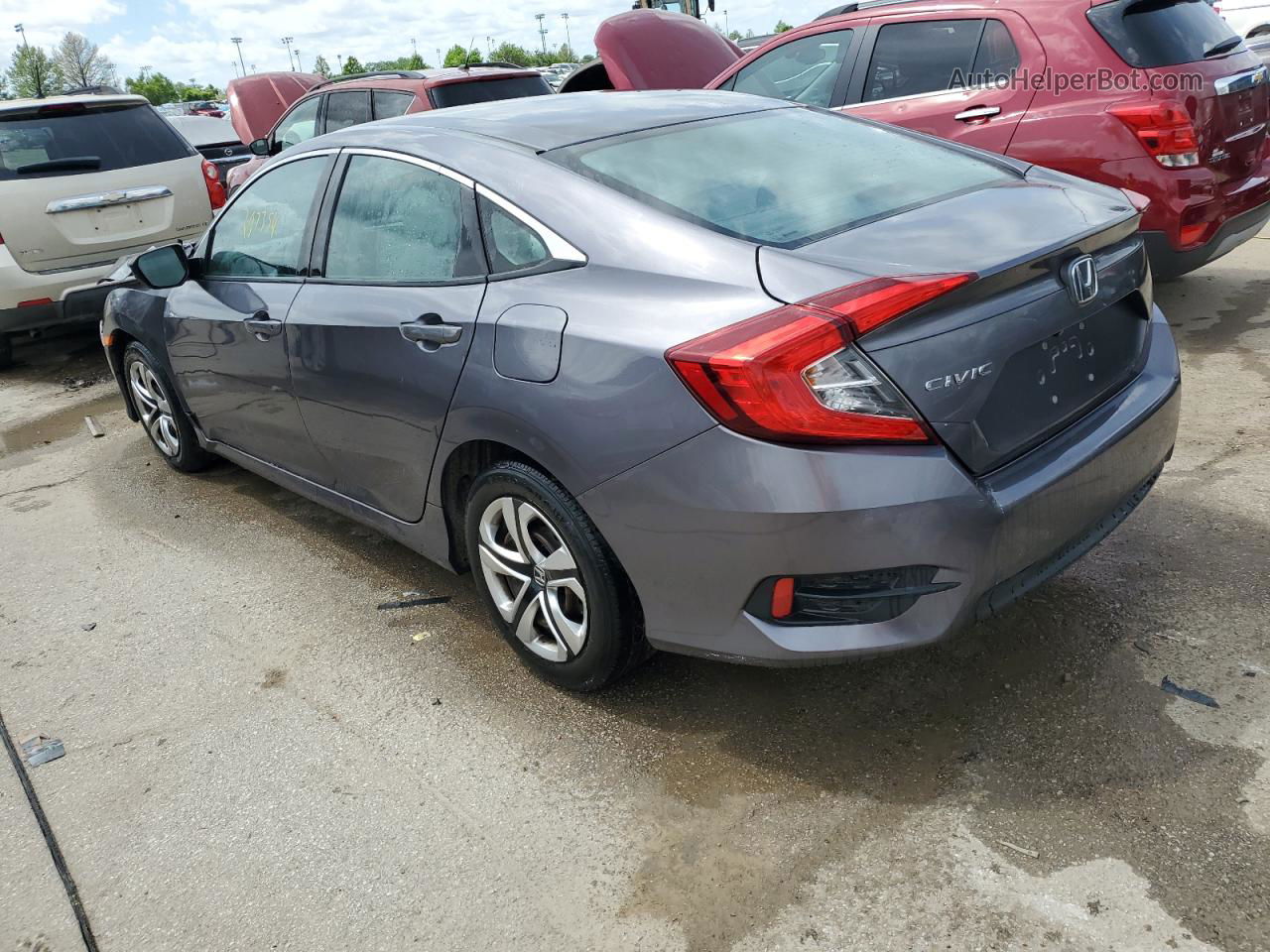 2016 Honda Civic Lx Gray vin: 19XFC2F58GE054504