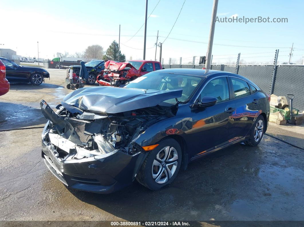 2017 Honda Civic Lx Gray vin: 19XFC2F58HE014635