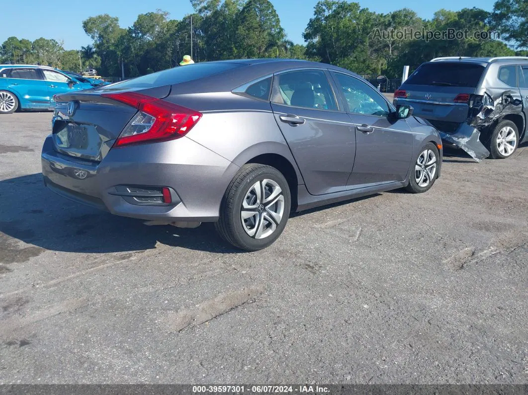 2017 Honda Civic Lx Gray vin: 19XFC2F58HE049918