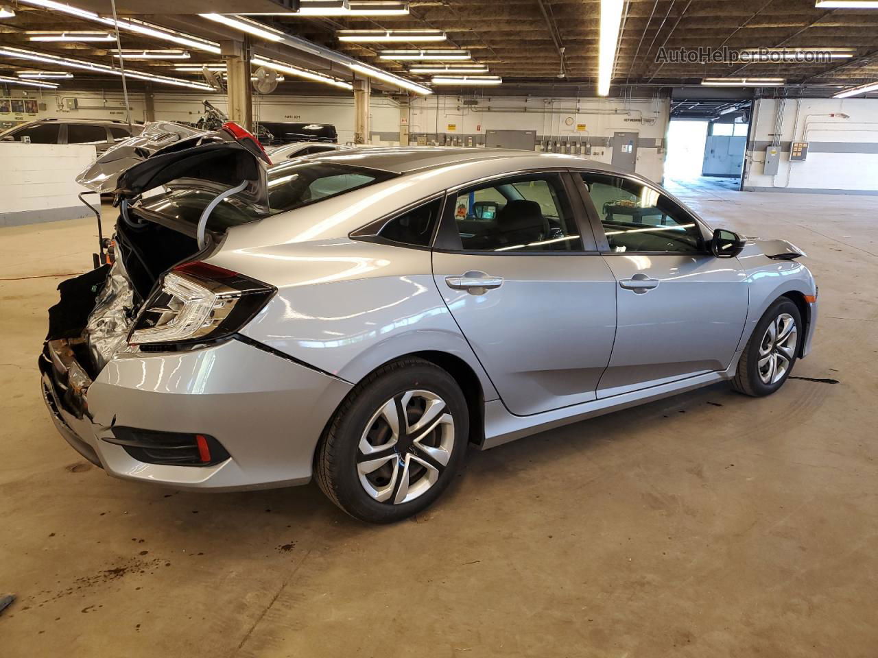 2017 Honda Civic Lx Silver vin: 19XFC2F58HE069442