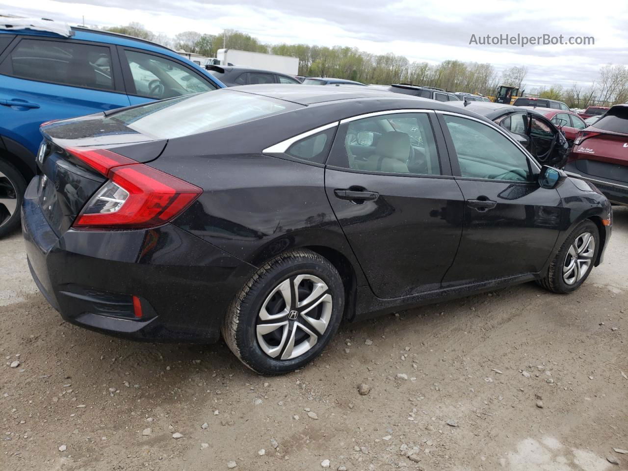 2016 Honda Civic Lx Black vin: 19XFC2F59GE022872