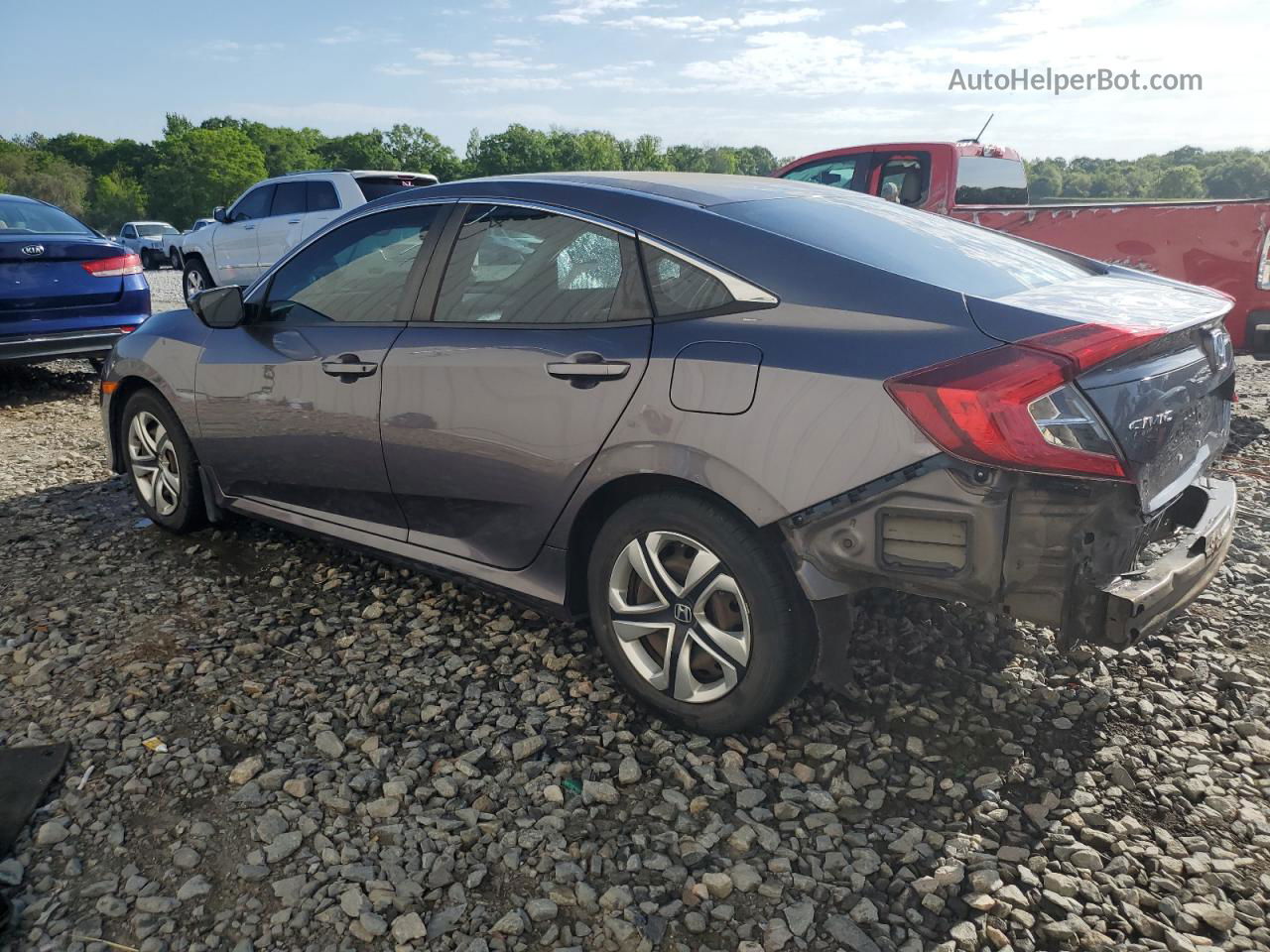 2016 Honda Civic Lx Серый vin: 19XFC2F59GE066175