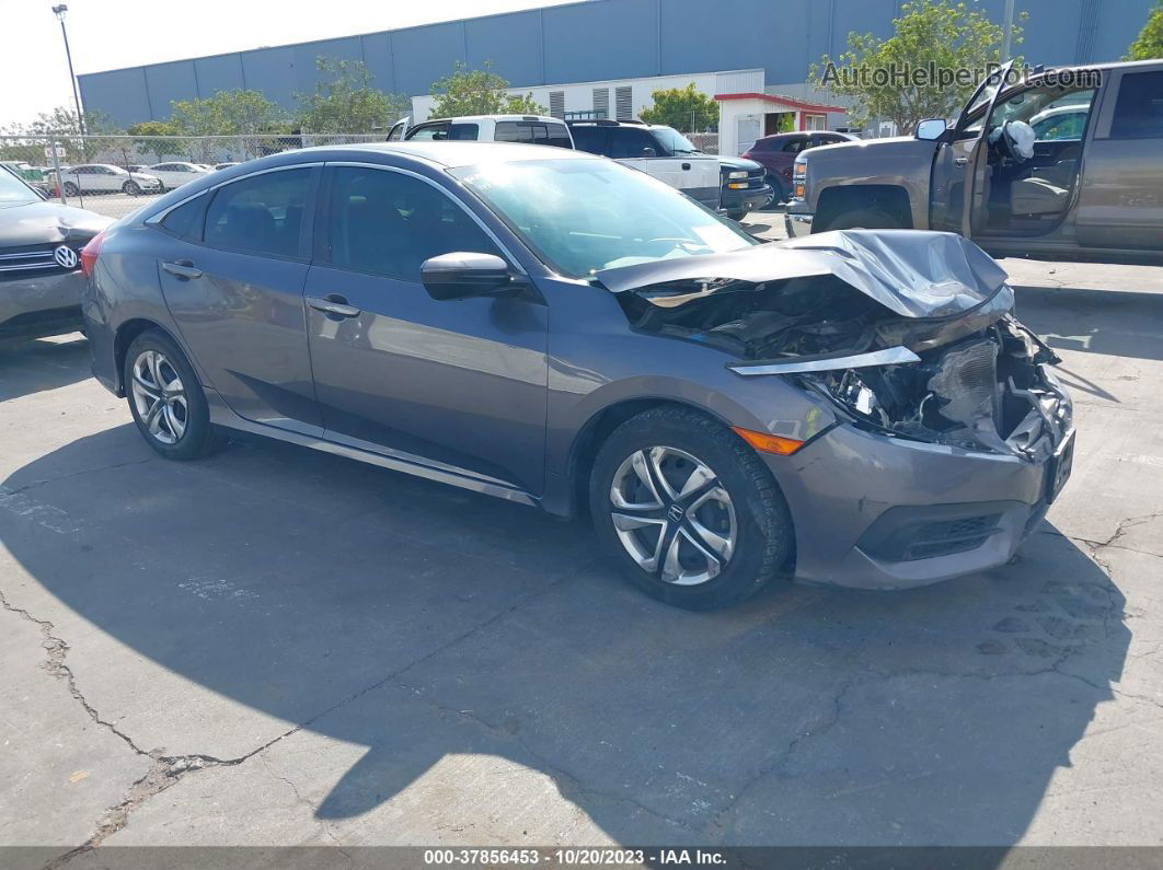 2016 Honda Civic Sedan Lx Gray vin: 19XFC2F59GE219699