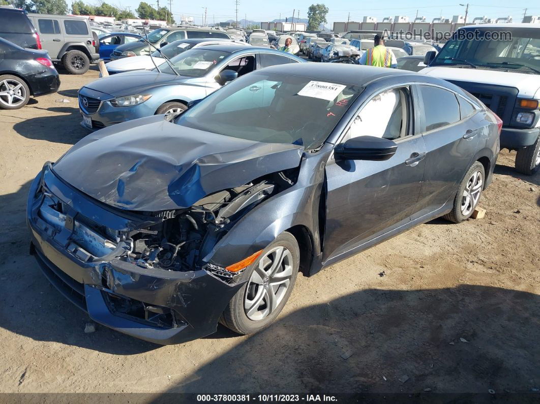 2016 Honda Civic Lx Gray vin: 19XFC2F59GE251035