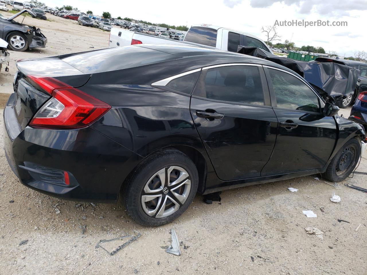 2017 Honda Civic Lx Black vin: 19XFC2F59HE005104