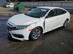 2017 Honda Civic Lx White vin: 19XFC2F59HE005555