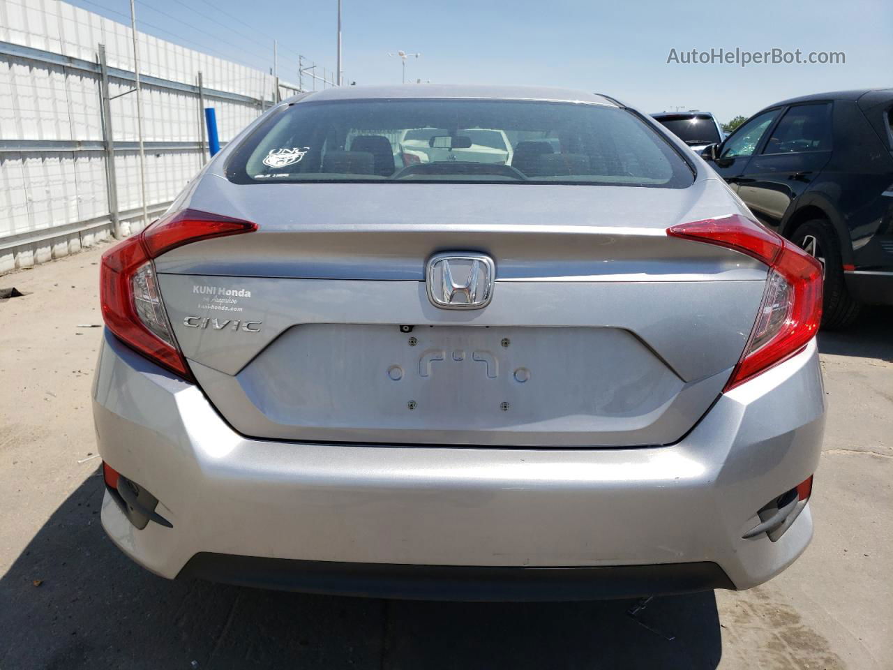 2017 Honda Civic Lx Silver vin: 19XFC2F59HE007886