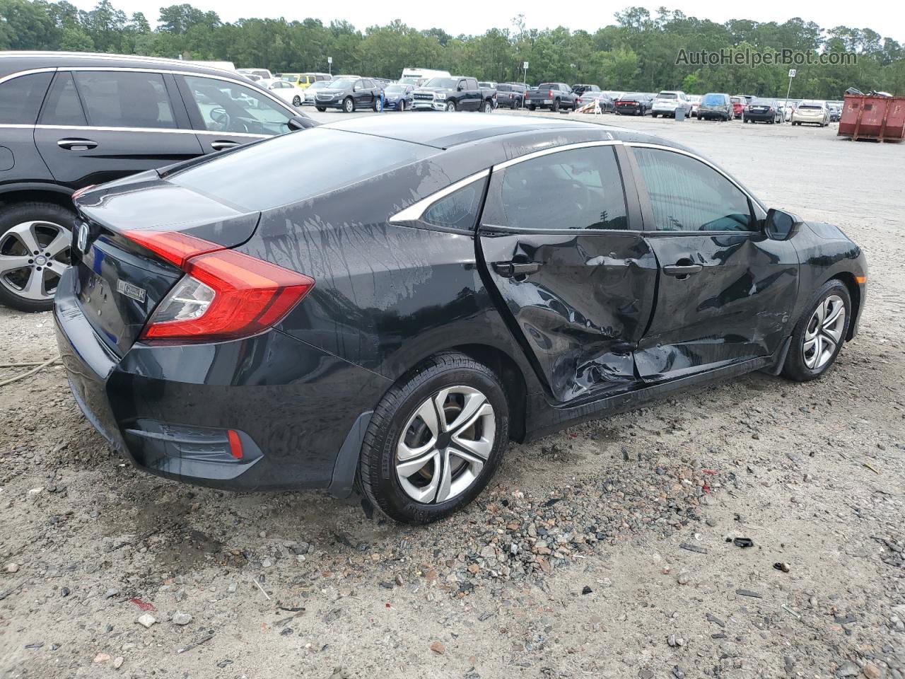 2017 Honda Civic Lx Black vin: 19XFC2F59HE018905