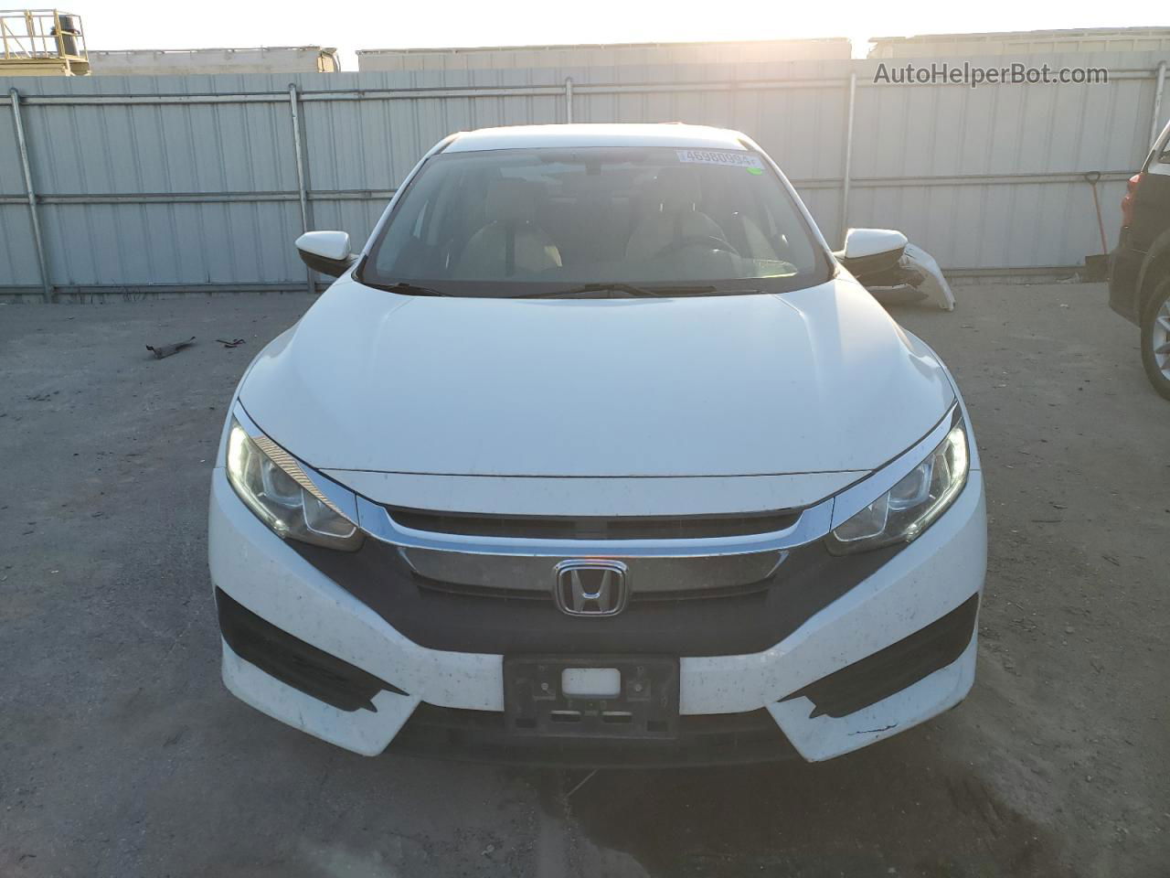 2017 Honda Civic Lx White vin: 19XFC2F59HE020041