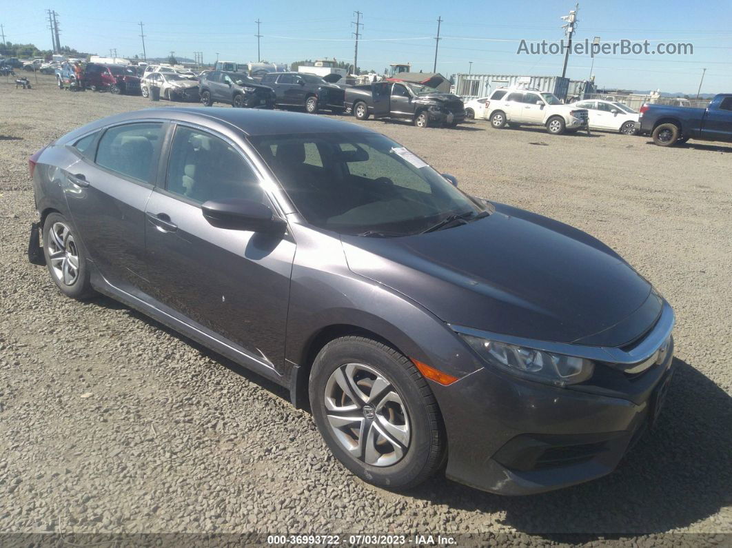 2017 Honda Civic Sedan Lx Gray vin: 19XFC2F59HE035736