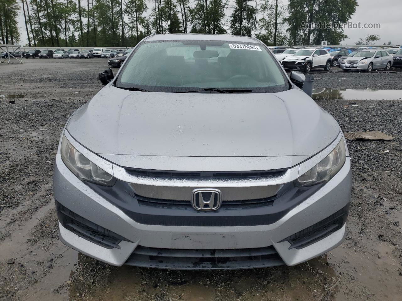 2017 Honda Civic Lx Silver vin: 19XFC2F59HE038443