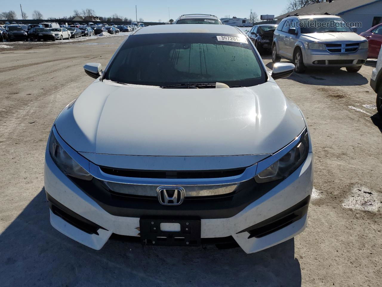 2017 Honda Civic Lx White vin: 19XFC2F59HE042928