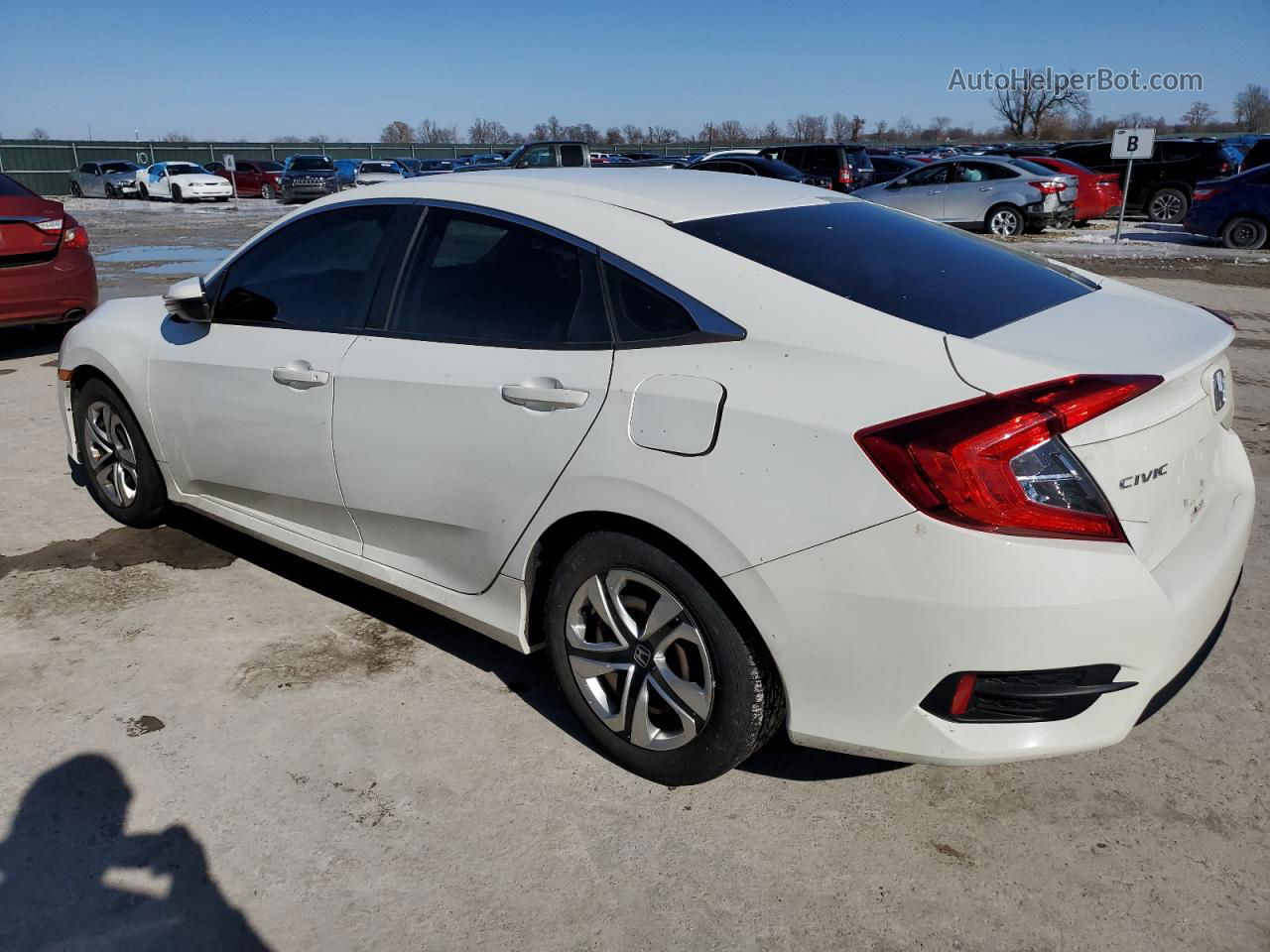 2017 Honda Civic Lx White vin: 19XFC2F59HE042928