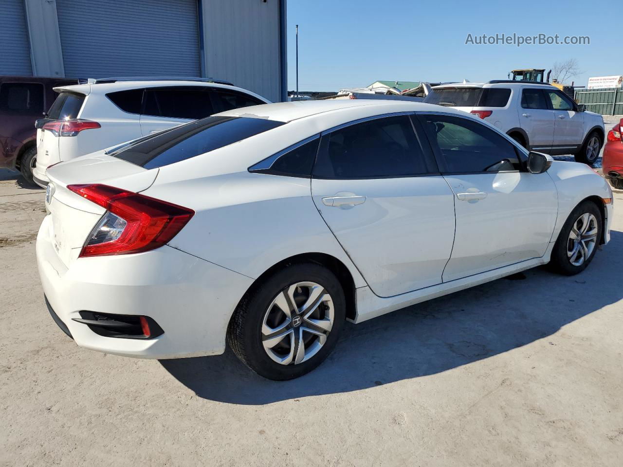 2017 Honda Civic Lx White vin: 19XFC2F59HE042928