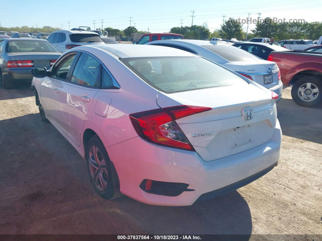 2017 Honda Civic Lx White vin: 19XFC2F59HE057509