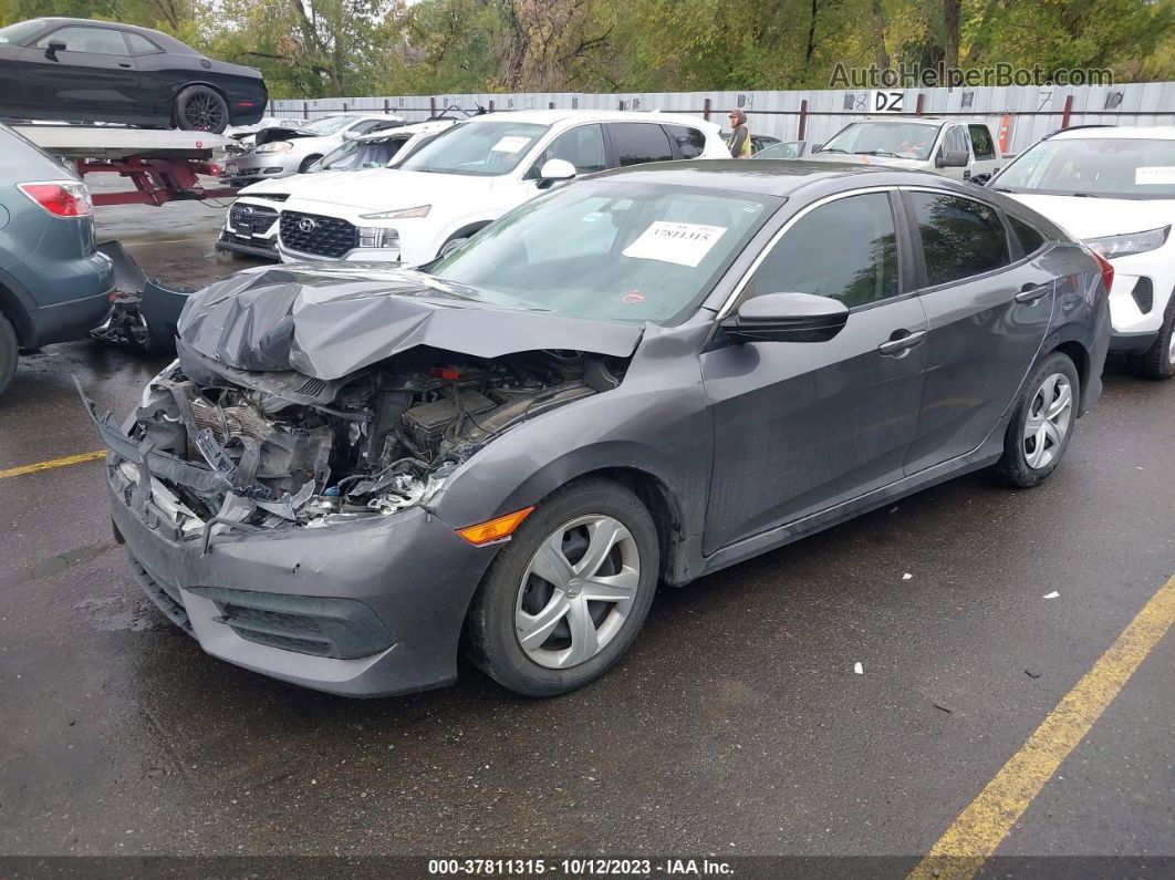 2017 Honda Civic Sedan Lx Gray vin: 19XFC2F59HE065416