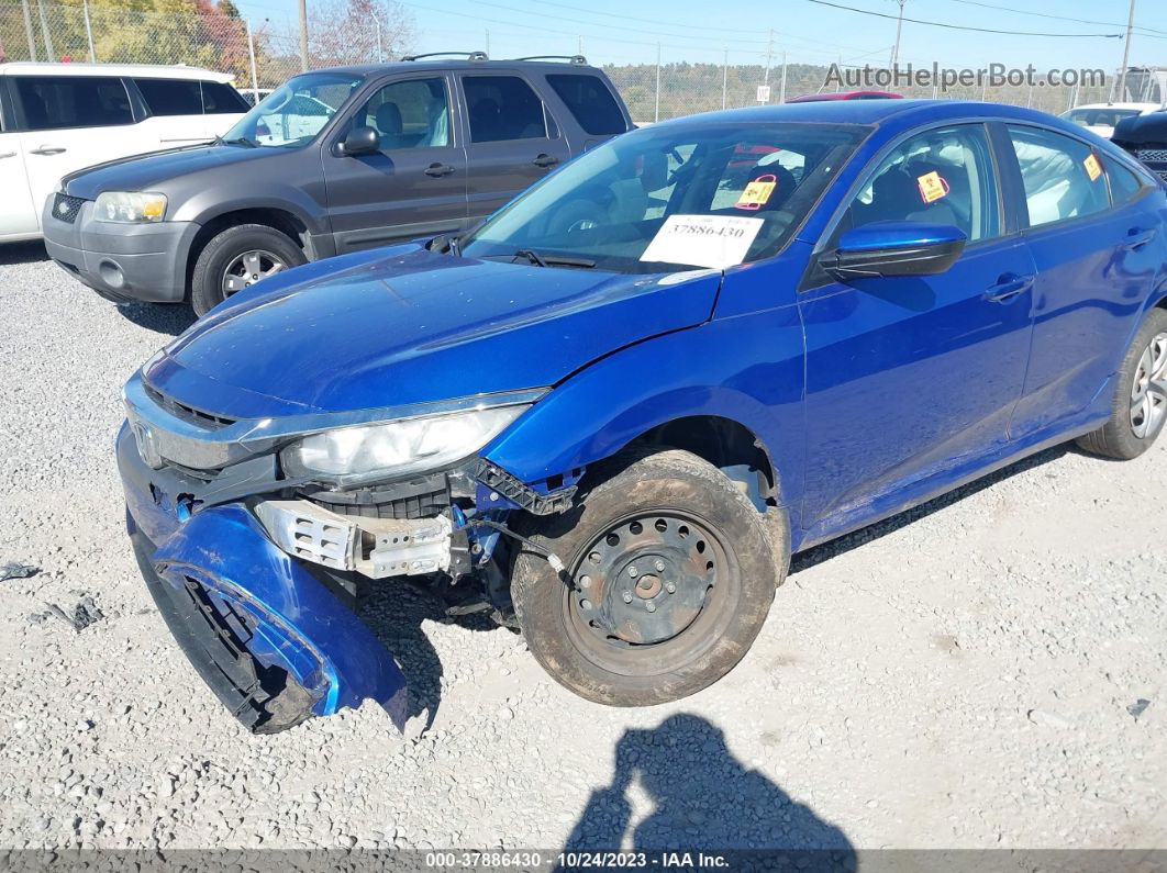 2016 Honda Civic Lx Blue vin: 19XFC2F5XGE040118