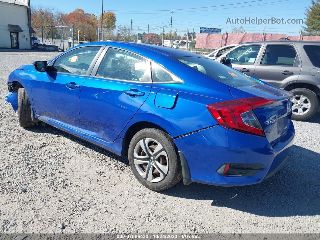 2016 Honda Civic Lx Blue vin: 19XFC2F5XGE040118