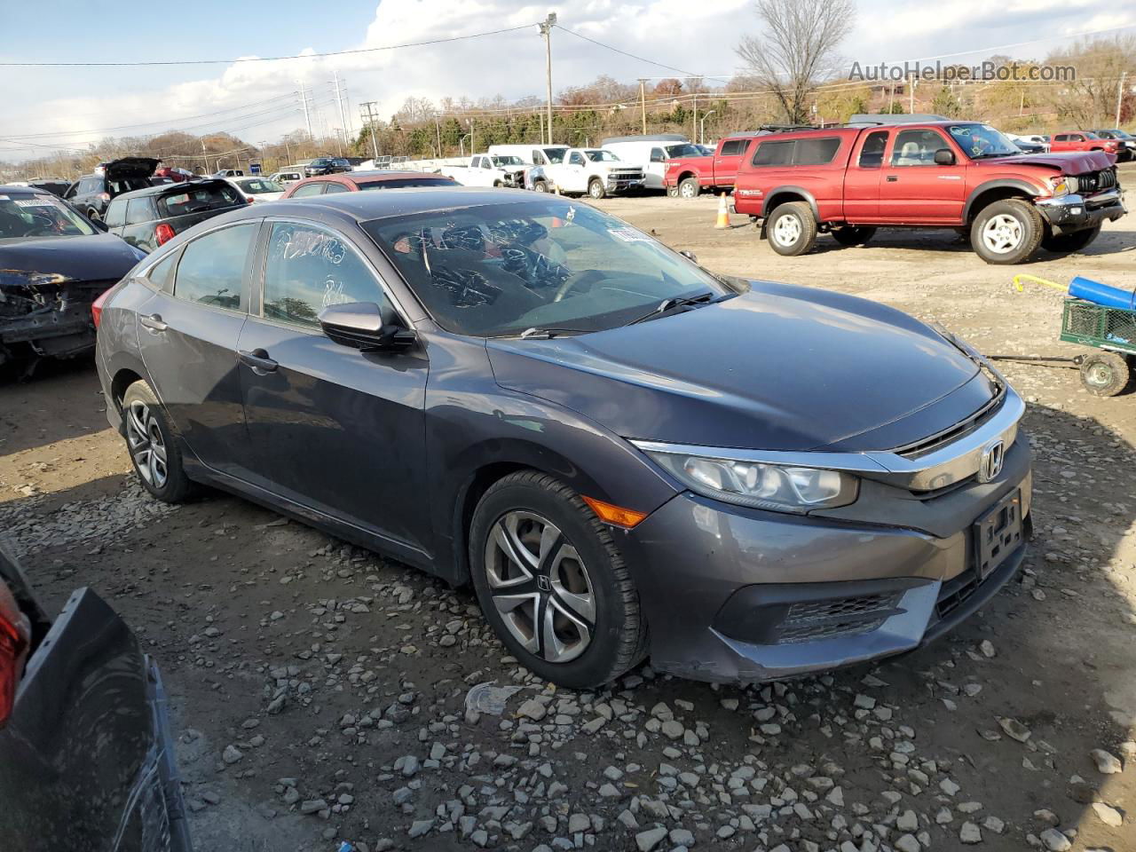 2016 Honda Civic Lx Charcoal vin: 19XFC2F5XGE070395