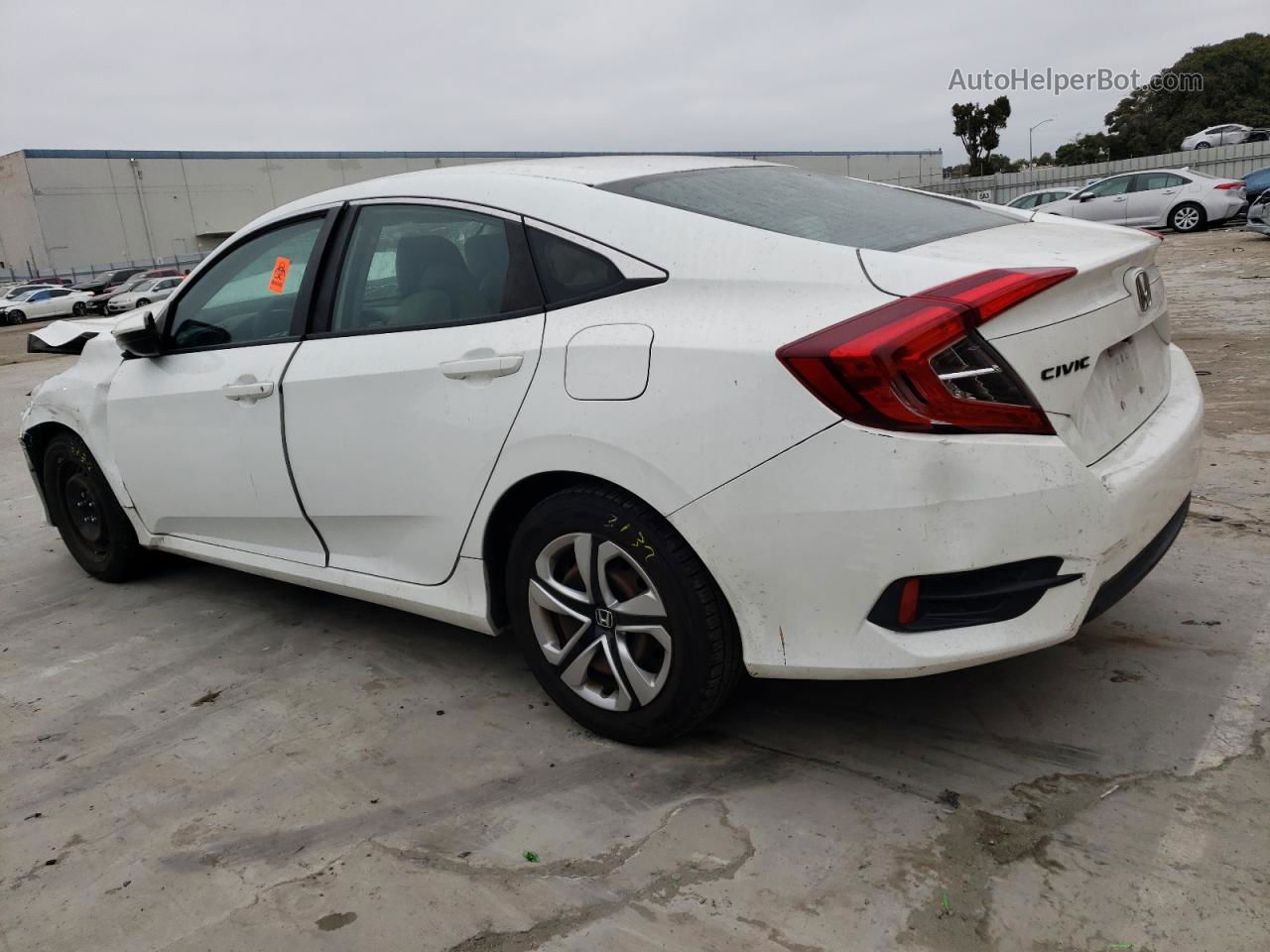 2016 Honda Civic Lx Белый vin: 19XFC2F5XGE215306