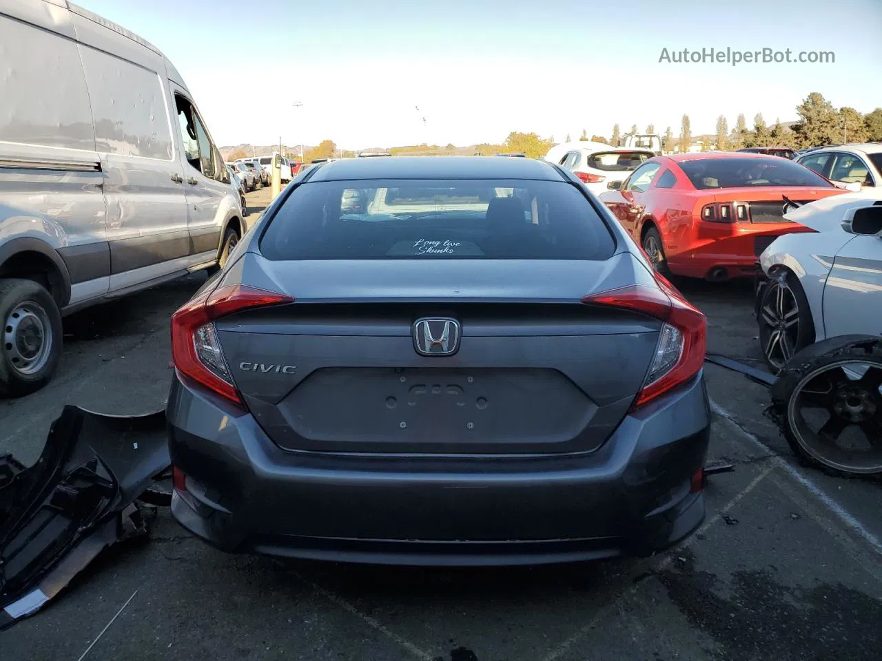 2016 Honda Civic Lx Gray vin: 19XFC2F5XGE236818