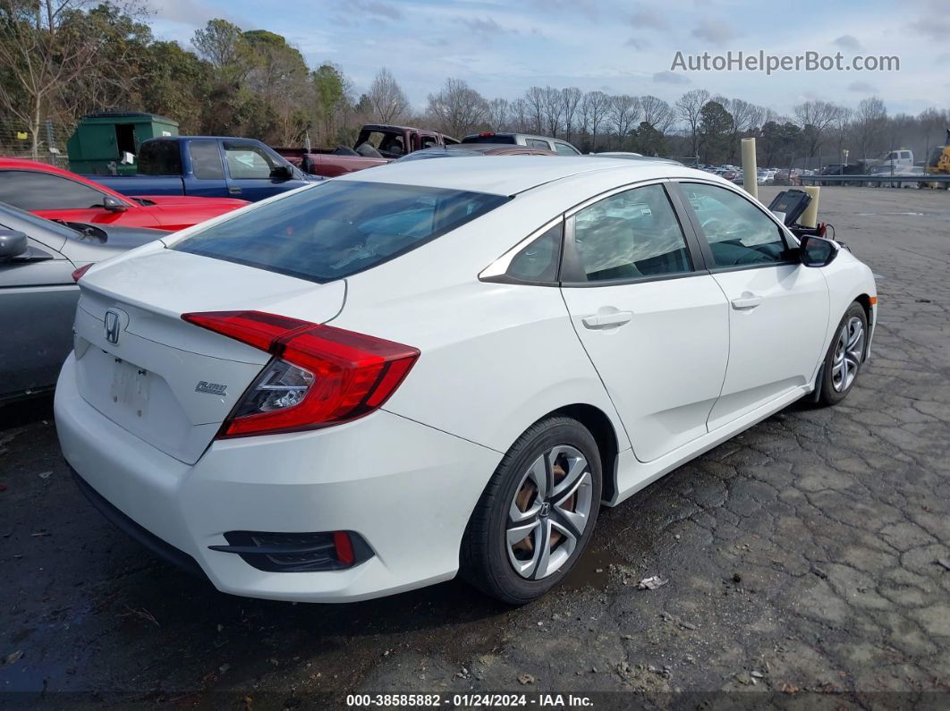 2017 Honda Civic Lx White vin: 19XFC2F5XHE049192