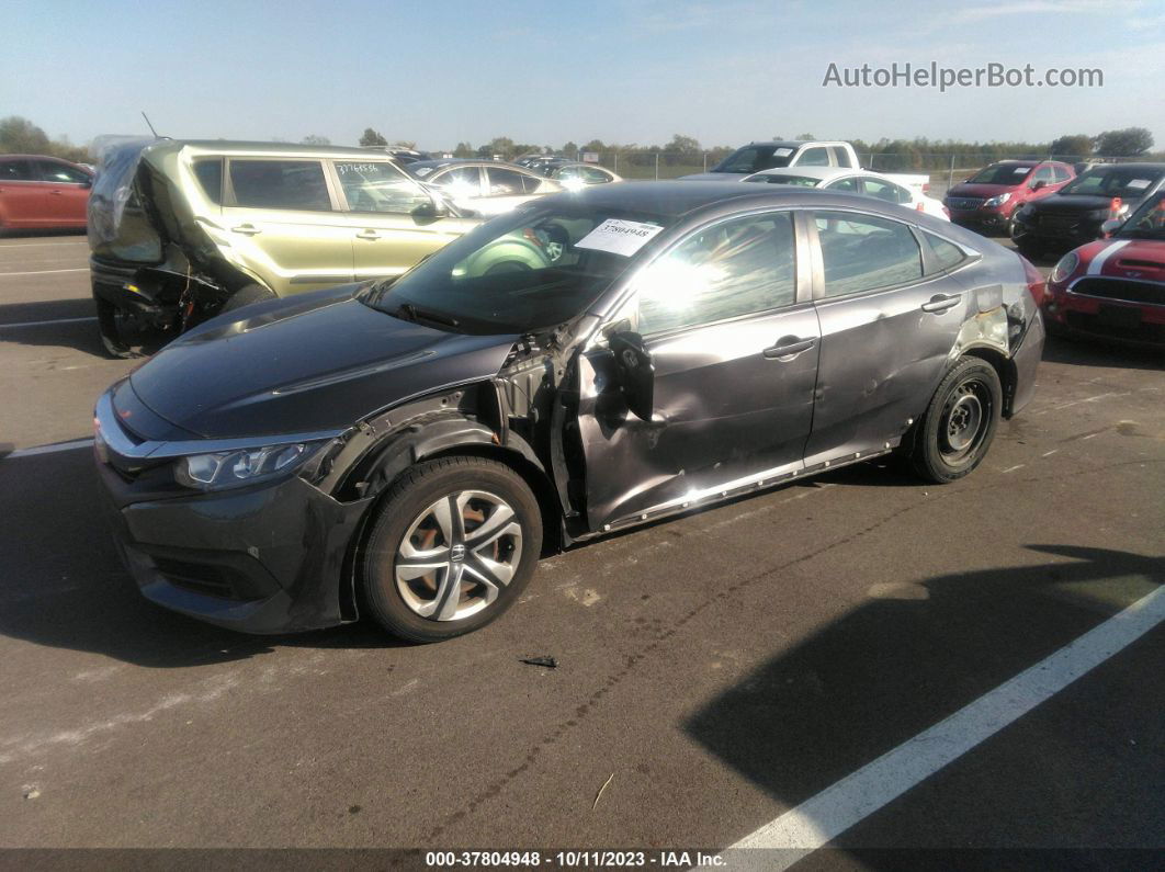 2017 Honda Civic Lx Gray vin: 19XFC2F5XHE068616