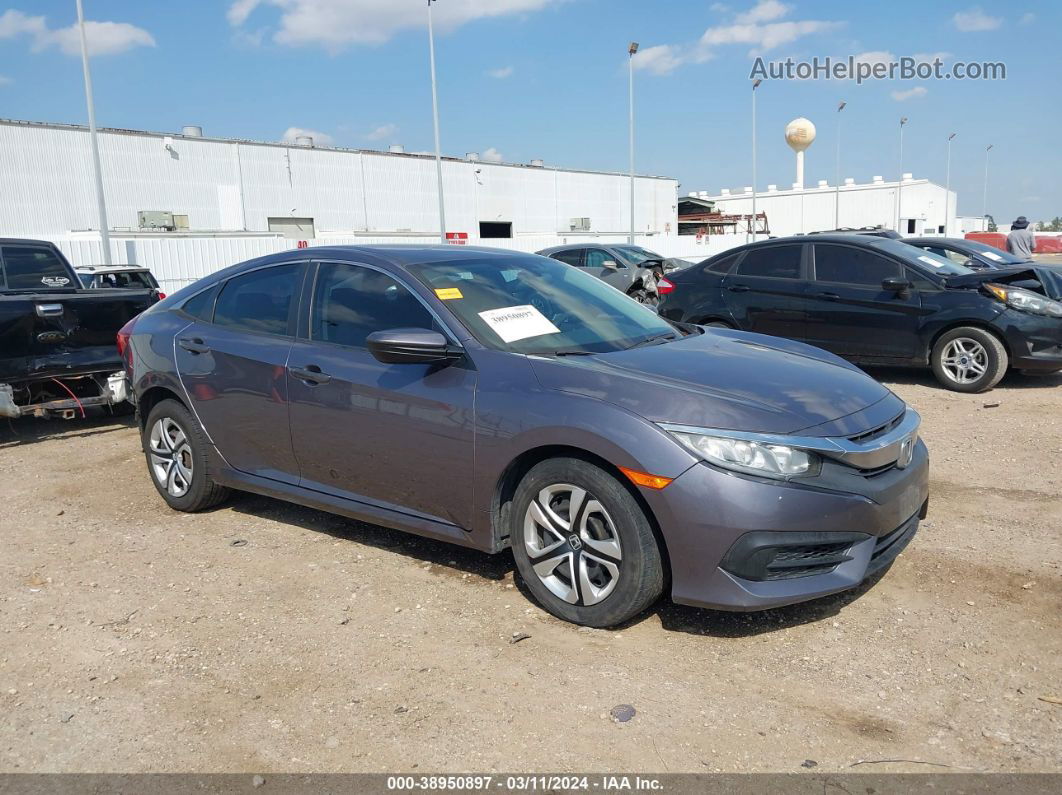 2017 Honda Civic Lx Gray vin: 19XFC2F5XHE079163