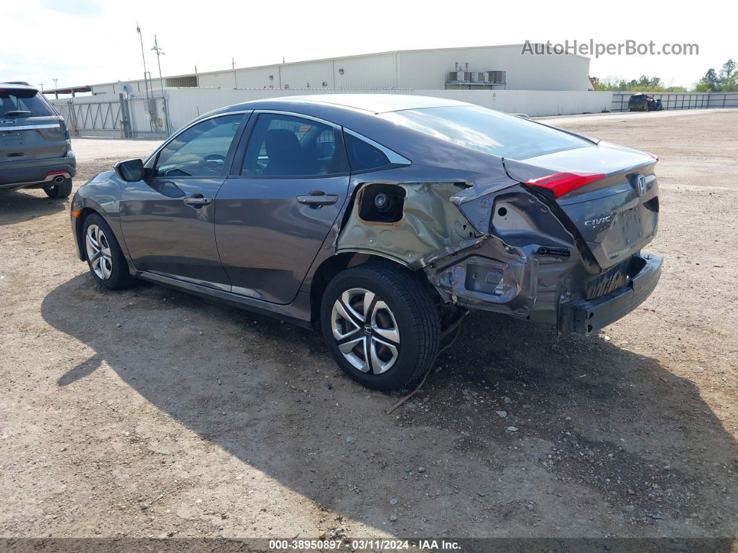 2017 Honda Civic Lx Gray vin: 19XFC2F5XHE079163