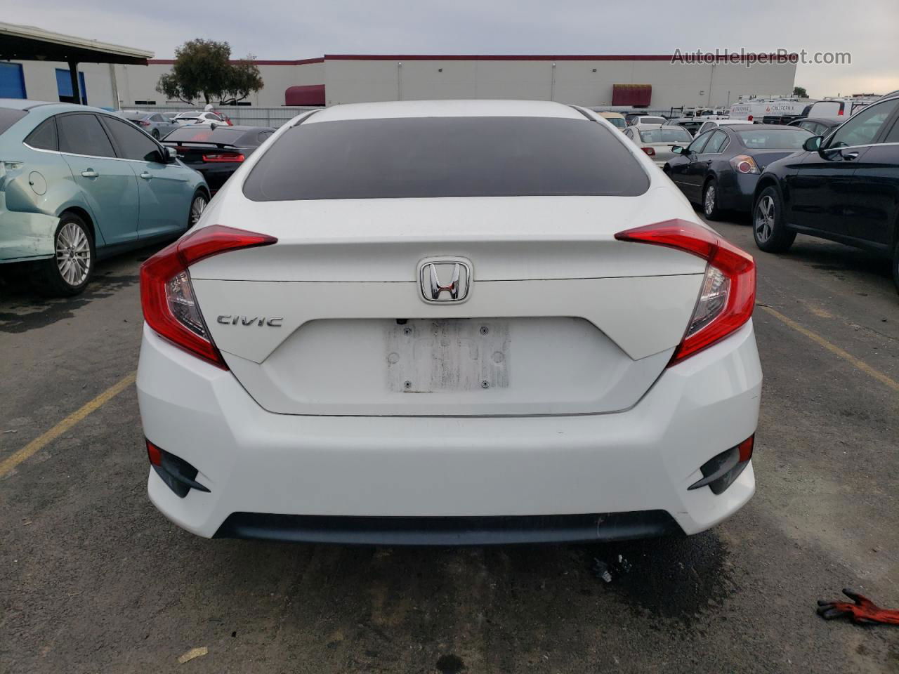 2017 Honda Civic Lx White vin: 19XFC2F5XHE202248