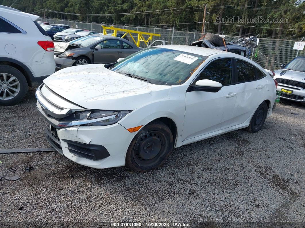 2017 Honda Civic Lx White vin: 19XFC2F5XHE206851