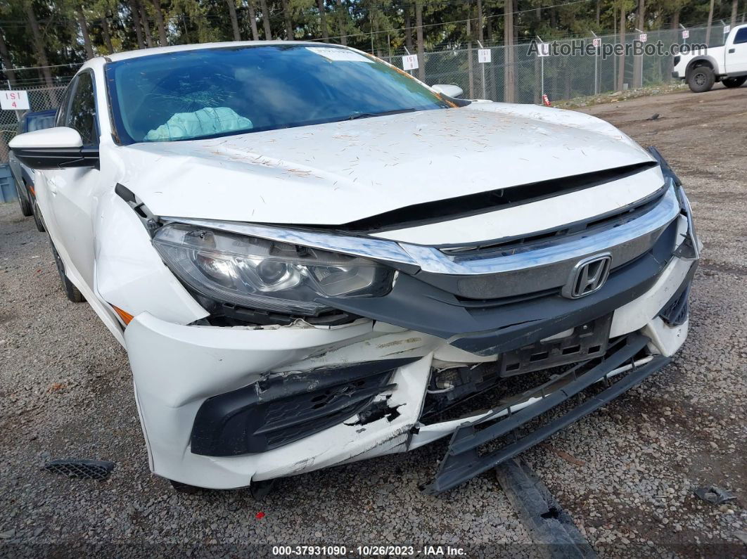 2017 Honda Civic Lx White vin: 19XFC2F5XHE206851