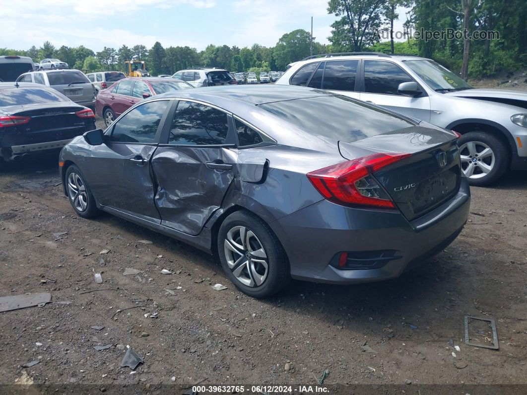 2017 Honda Civic Lx Gray vin: 19XFC2F5XHE224203