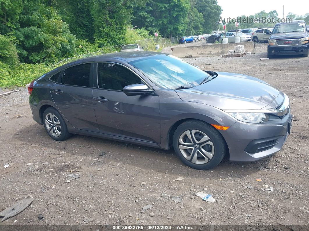 2017 Honda Civic Lx Gray vin: 19XFC2F5XHE224203