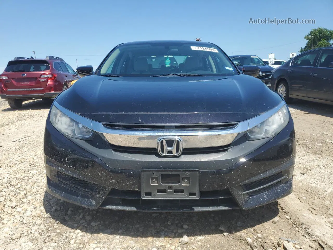 2017 Honda Civic Lx Black vin: 19XFC2F5XHE229594