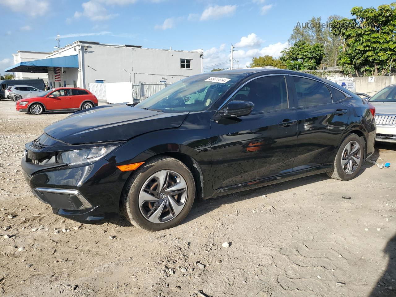 2019 Honda Civic Lx Black vin: 19XFC2F60KE044499