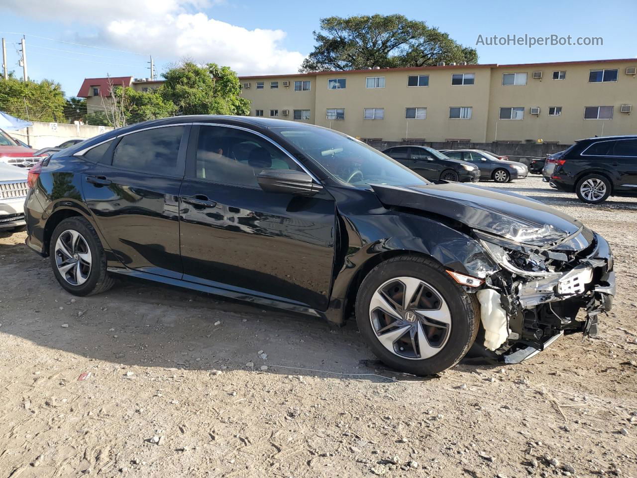 2019 Honda Civic Lx Black vin: 19XFC2F60KE044499