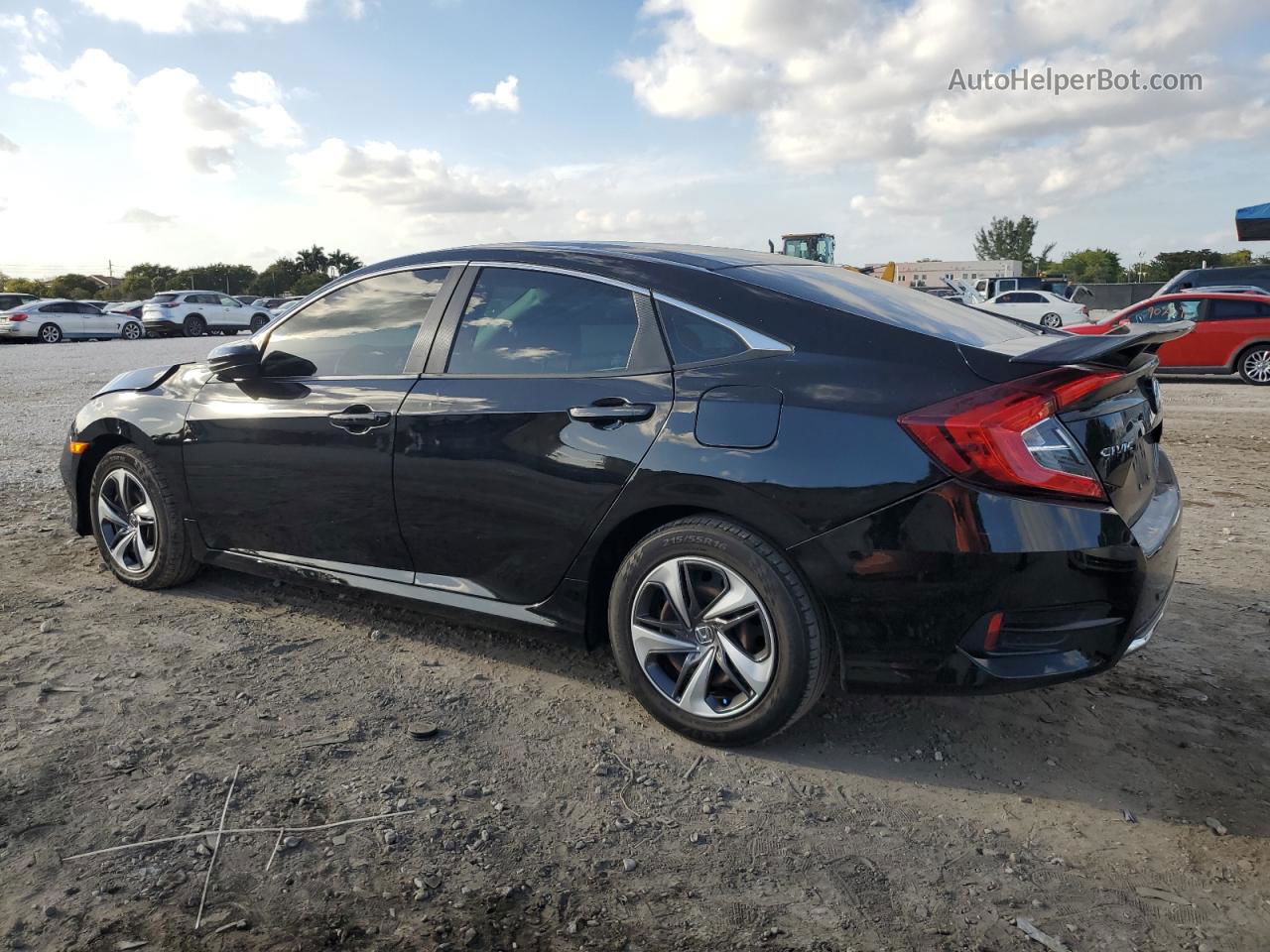 2019 Honda Civic Lx Black vin: 19XFC2F60KE044499