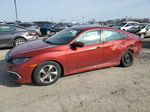 2019 Honda Civic Lx Red vin: 19XFC2F60KE048729