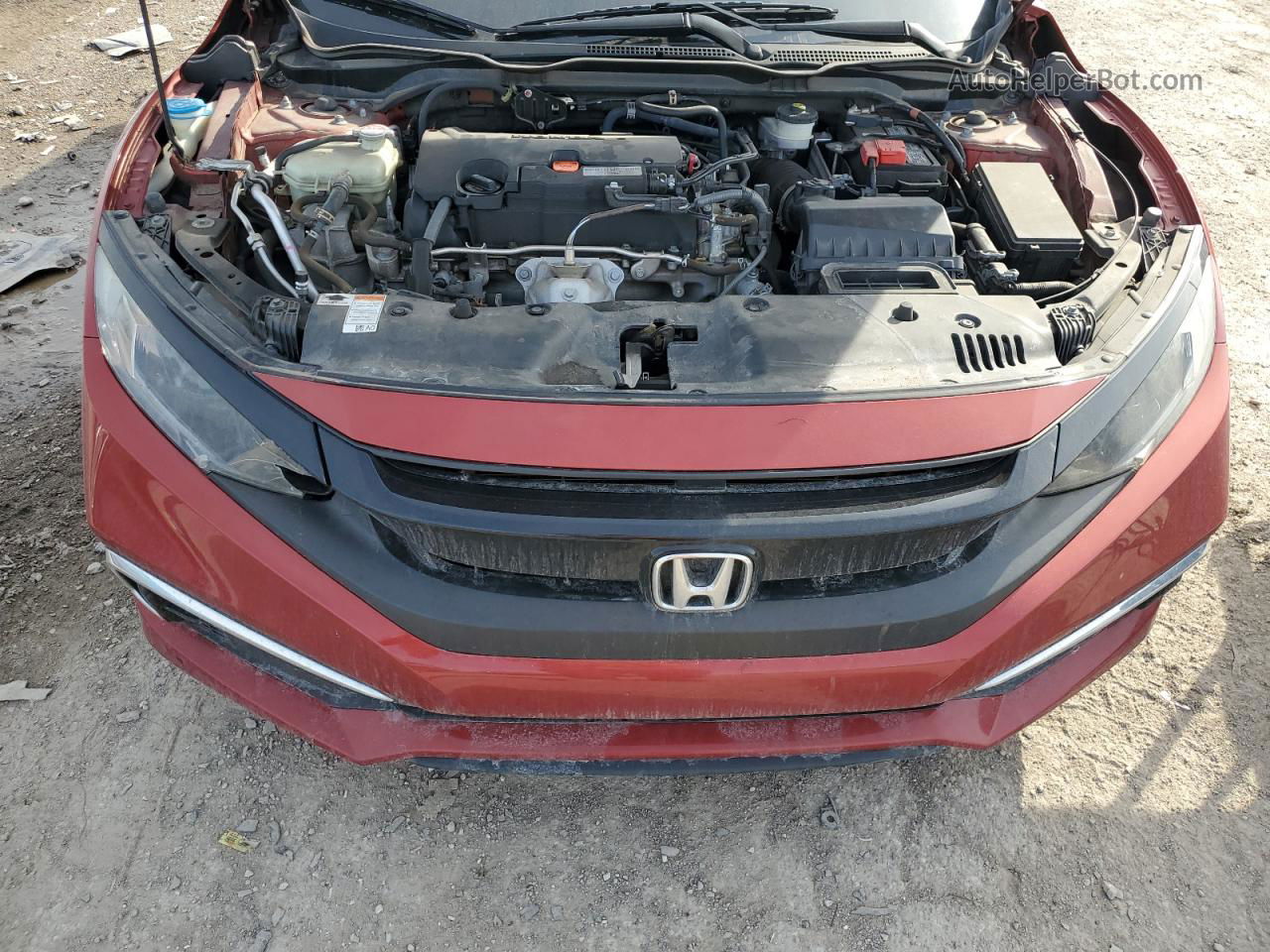 2019 Honda Civic Lx Red vin: 19XFC2F60KE048729