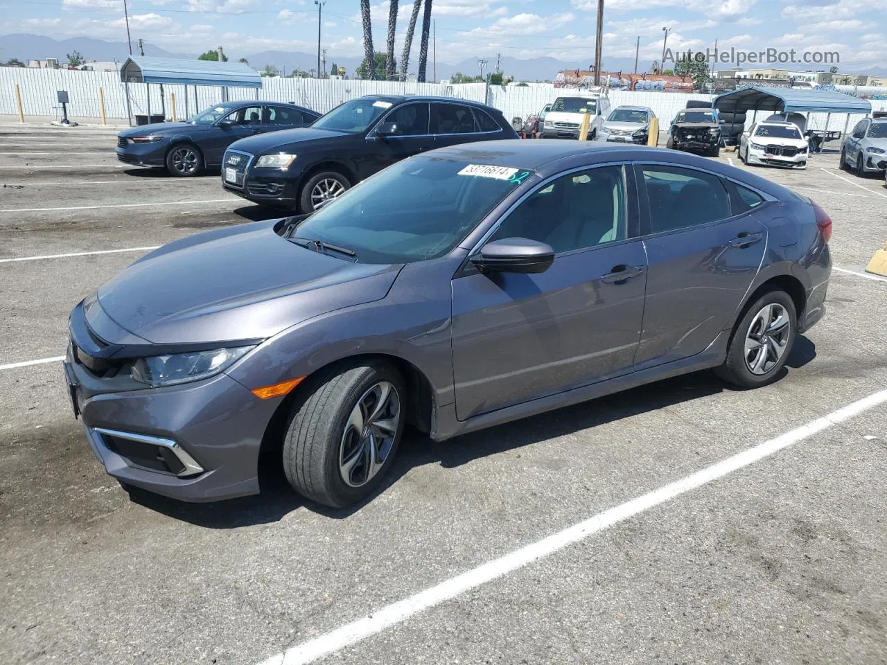 2020 Honda Civic Lx Charcoal vin: 19XFC2F60LE204043