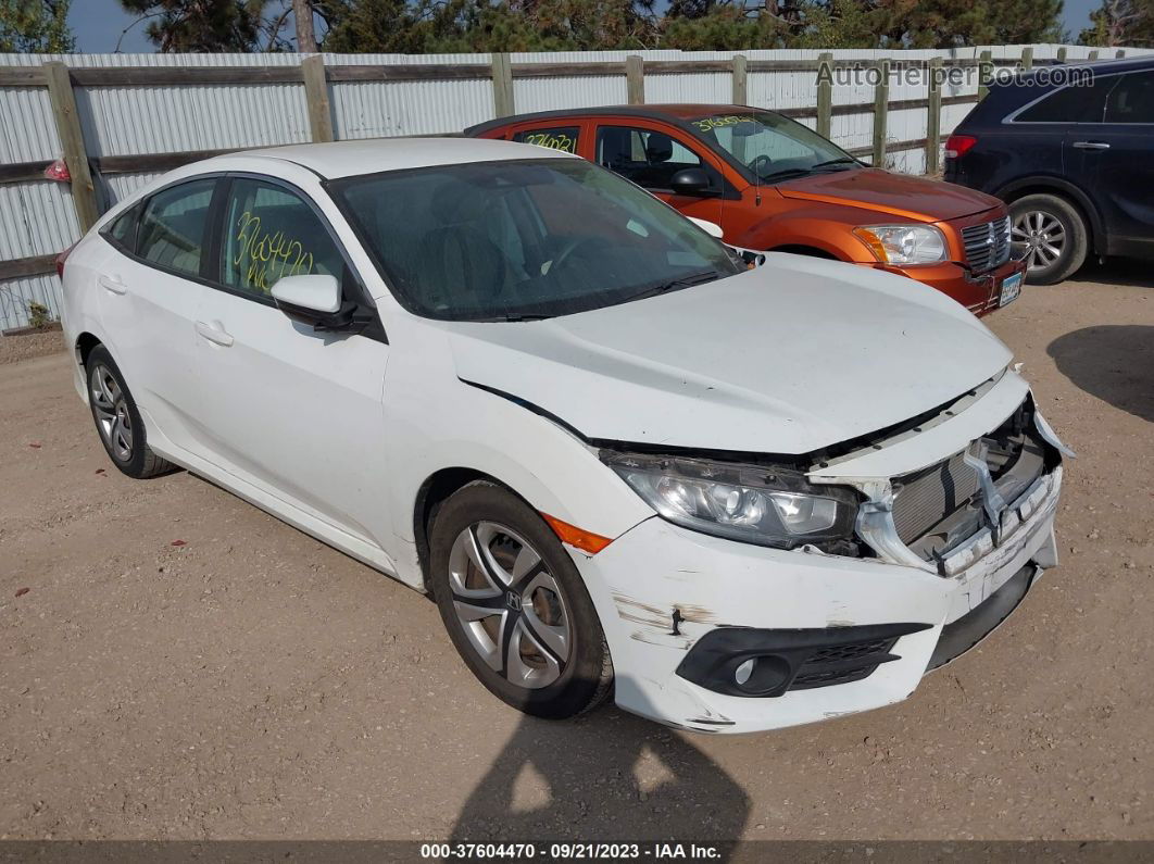 2017 Honda Civic Sedan Lx White vin: 19XFC2F61HE006112