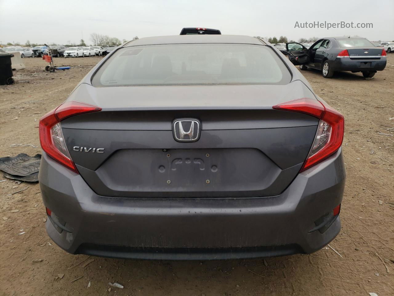 2017 Honda Civic Lx Gray vin: 19XFC2F61HE034136