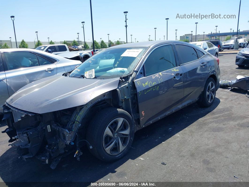 2019 Honda Civic Lx Gray vin: 19XFC2F61KE013018