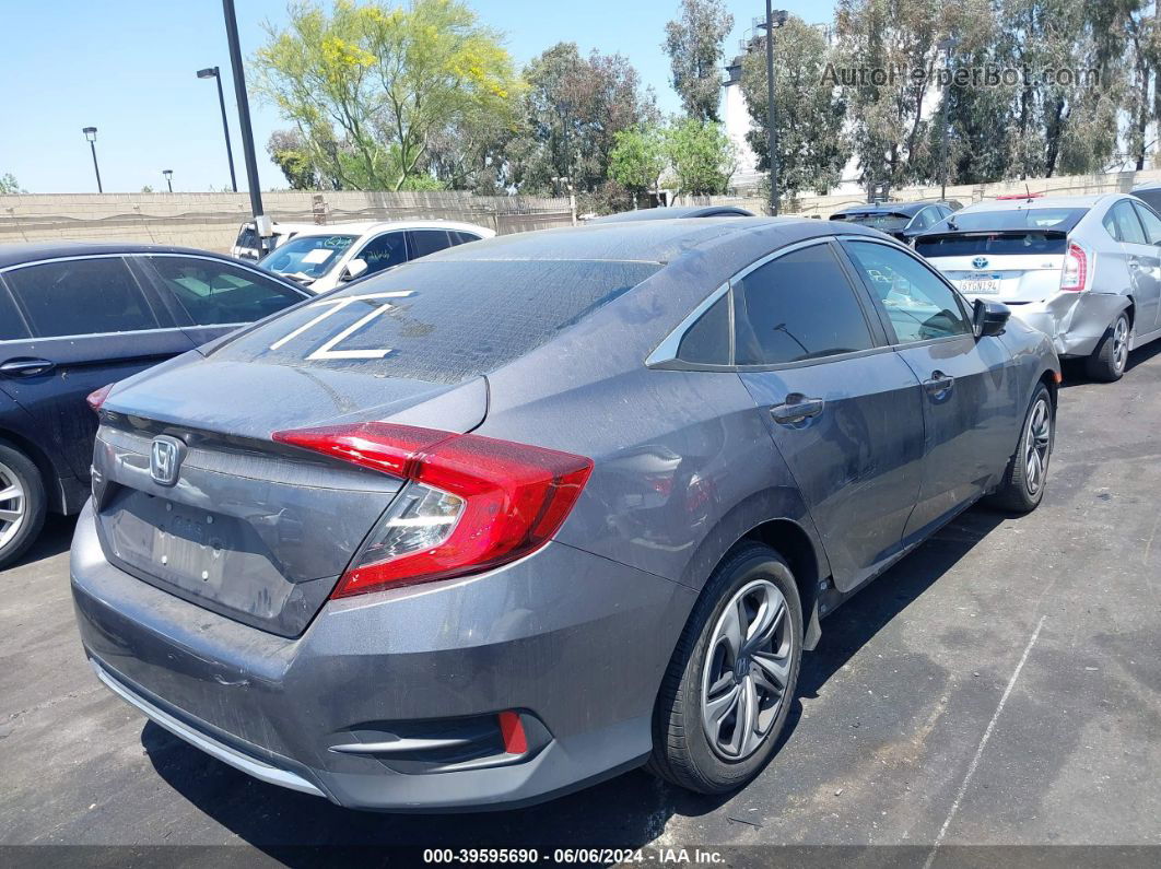 2019 Honda Civic Lx Gray vin: 19XFC2F61KE013018