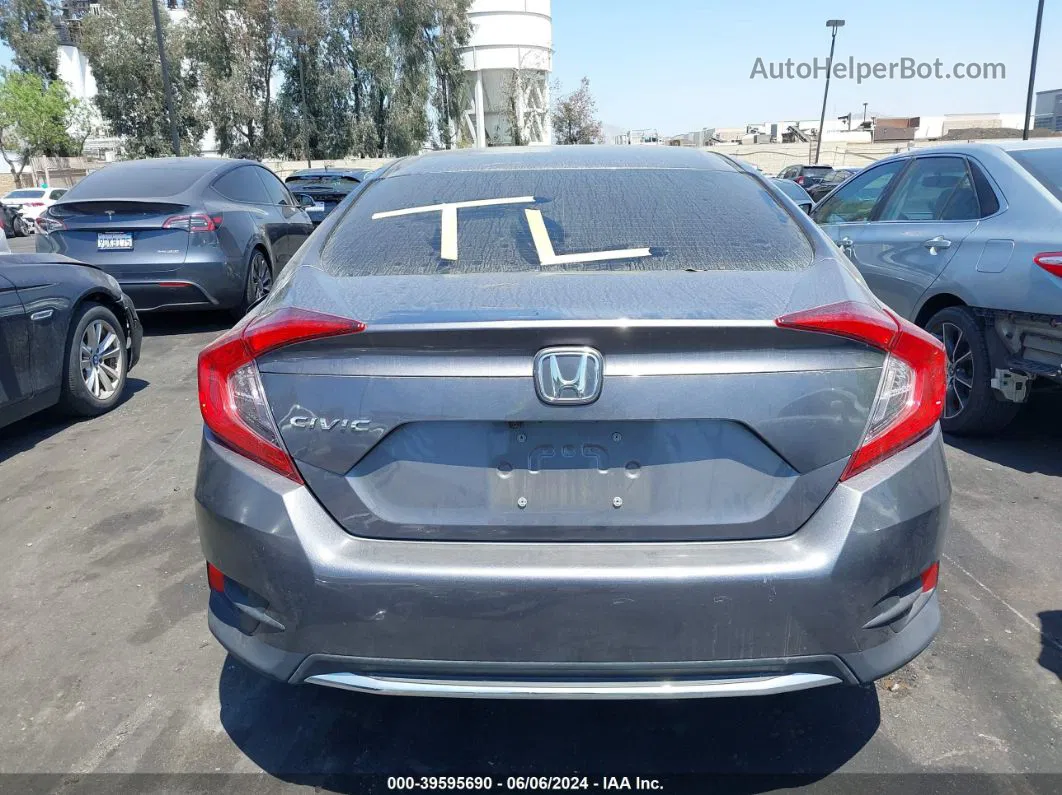 2019 Honda Civic Lx Gray vin: 19XFC2F61KE013018